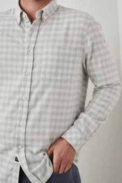 REID SHIRT - ALLOY WHITE MELANGE|Rails Best
