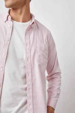 REID SHIRT - CORAL HEATHER OXFORD|Rails Cheap