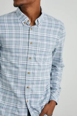 REID SHIRT - SAGE GLASS WHITE|Rails Sale