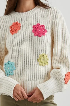 ROMY SWEATER - IVORY MULTI DAISIES|Rails Hot