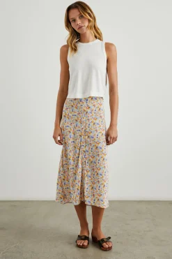 ROSETTA SKIRT - PAPAYA FLOWERS|Rails New