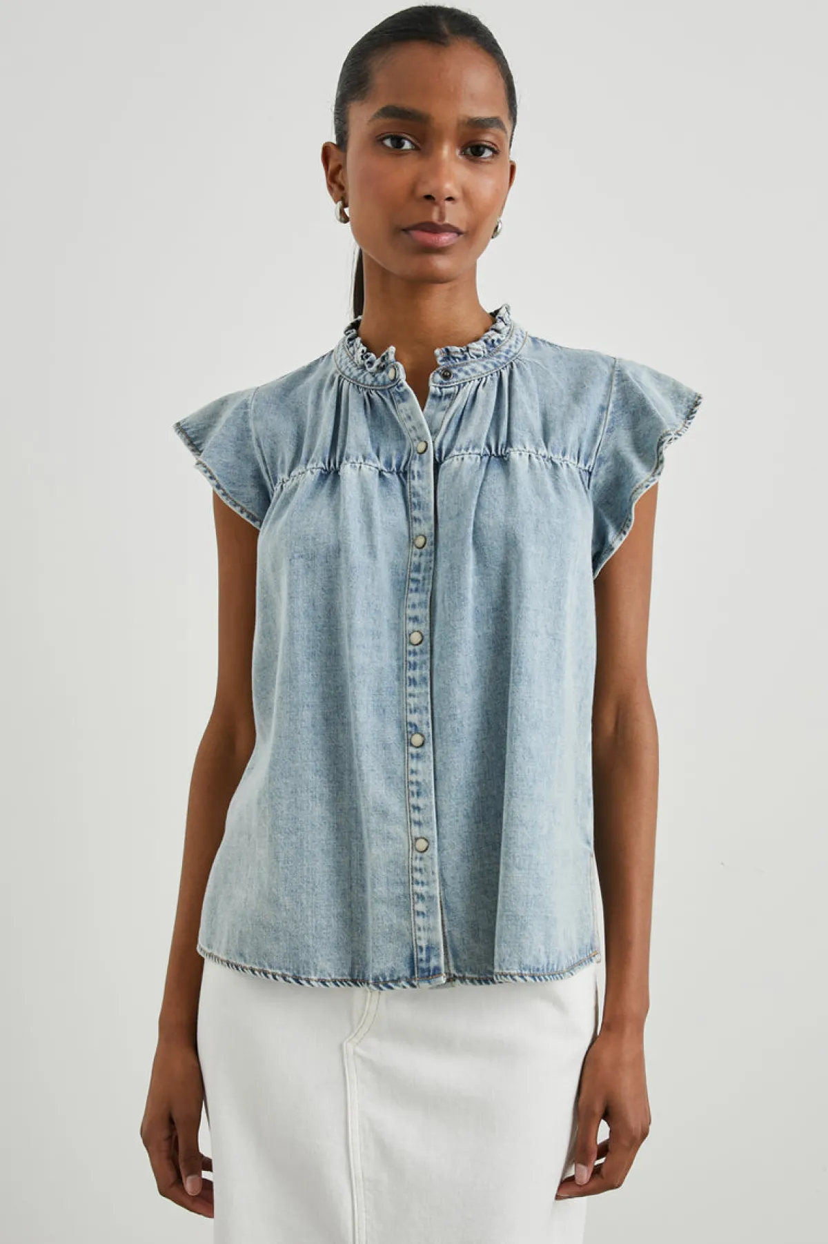RUTHIE TOP - FADED INDIGO|Rails Outlet