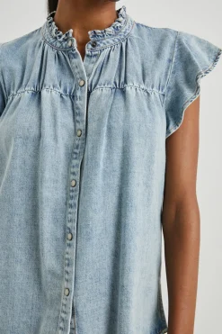 RUTHIE TOP - FADED INDIGO|Rails Outlet
