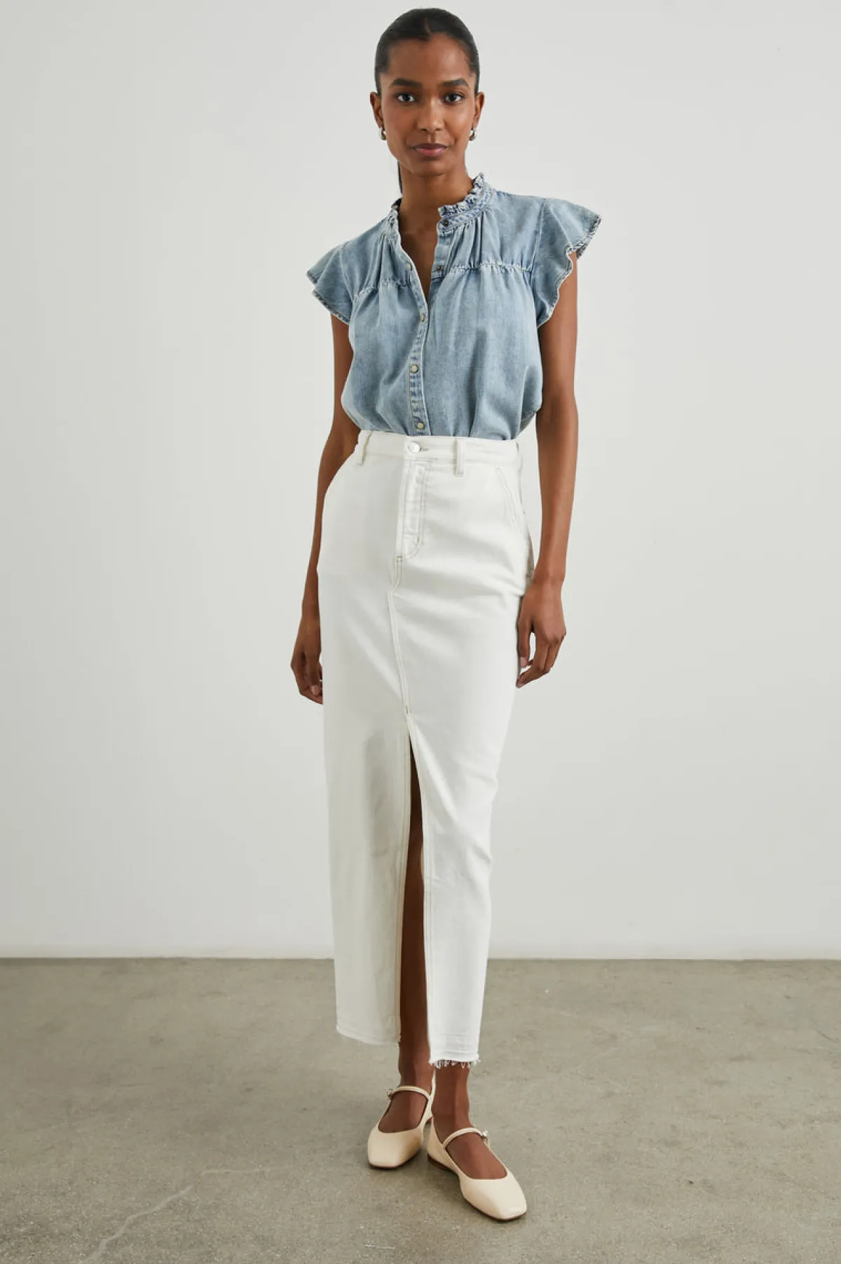 RUTHIE TOP - FADED INDIGO|Rails Outlet