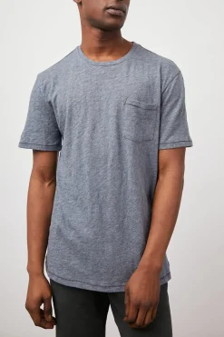 SKIPPER T-SHIRT - BLUE MELANGE|Rails Flash Sale