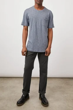 SKIPPER T-SHIRT - BLUE MELANGE|Rails Flash Sale