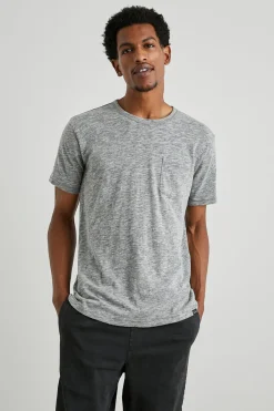 SKIPPER T-SHIRT - HEATHER GREY|Rails Flash Sale