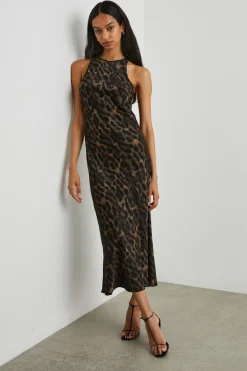 SOLENE DRESS - UMBER LEOPARD|Rails New