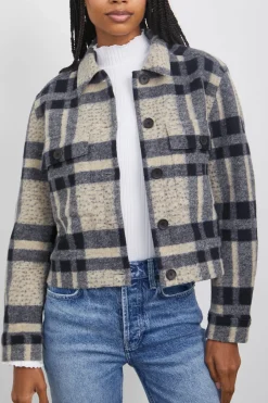 STEFFI JACKET - TAN PACIFIC CHECK|Rails Fashion