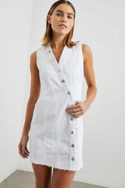 STRAND DRESS - SALT WHITE|Rails Discount