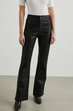 SUNSET SLIM FLARE - COATED NOIR|Rails Best