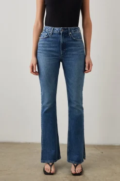 SUNSET SLIM FLARE - NAVY STONE|Rails Sale