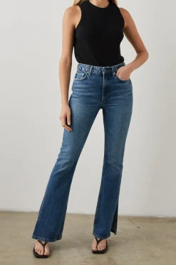 SUNSET SLIM FLARE - NAVY STONE|Rails Sale