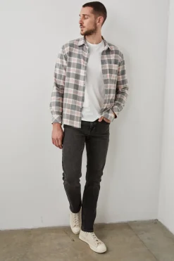 SUSSEX SHIRT - CHARCOAL HEATHER PRAWN|Rails Store