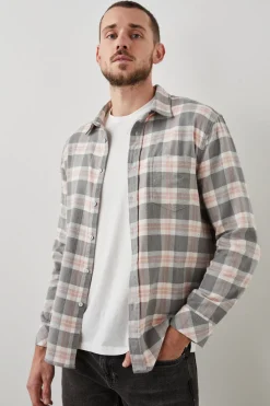 SUSSEX SHIRT - CHARCOAL HEATHER PRAWN|Rails Store
