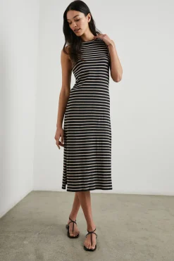 TANK DRESS - BLACK IVORY STRIPE|Rails Discount
