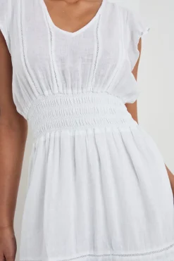 TARA DRESS - WHITE LACE DETAIL|Rails Cheap