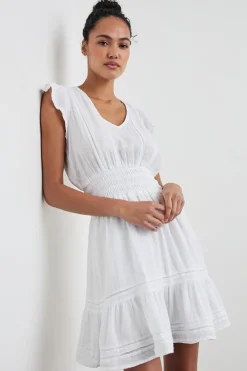 TARA DRESS - WHITE LACE DETAIL|Rails Cheap
