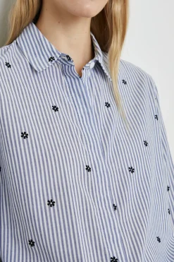TAYLOR SHIRT - FLOCKED DAISIES|Rails Shop