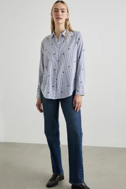 TAYLOR SHIRT - FLOCKED DAISIES|Rails Shop