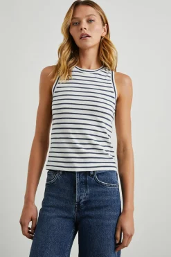 THE RACER TANK - SAILOR STRIPE NAVY|Rails Online