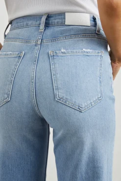 TOPANGA CROP STRAIGHT - BLUE MIST STEP HEM|Rails Store