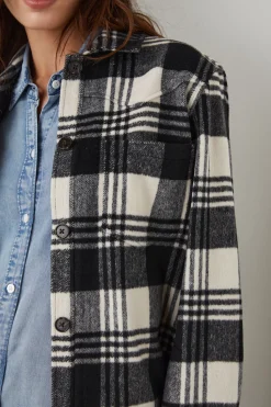 TRIPP SHIRT JACKET - OYSTER BLACK|Rails Shop