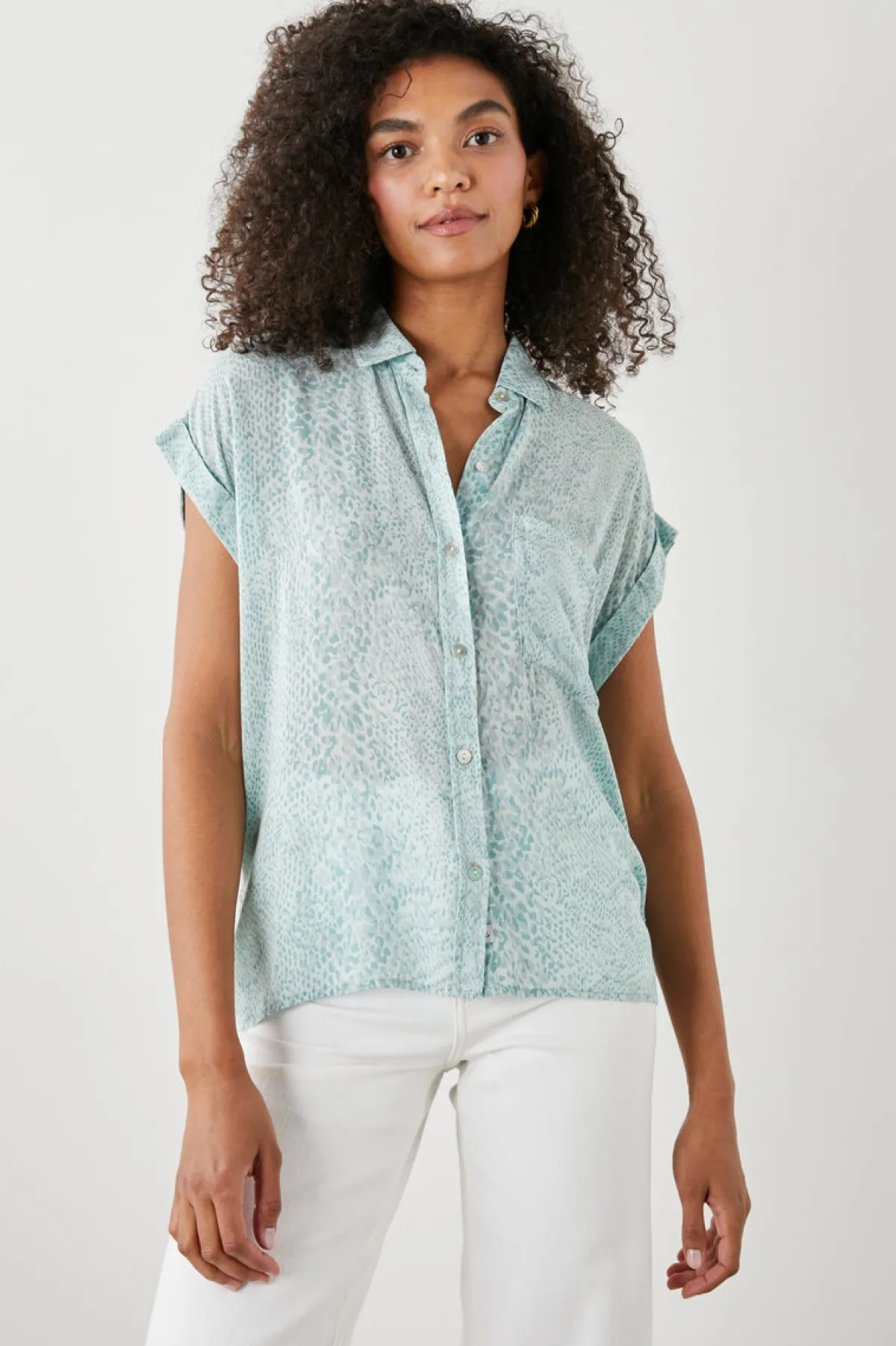 WHITNEY SHIRT - MINT BOA|Rails Sale