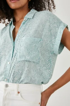 WHITNEY SHIRT - MINT BOA|Rails Sale