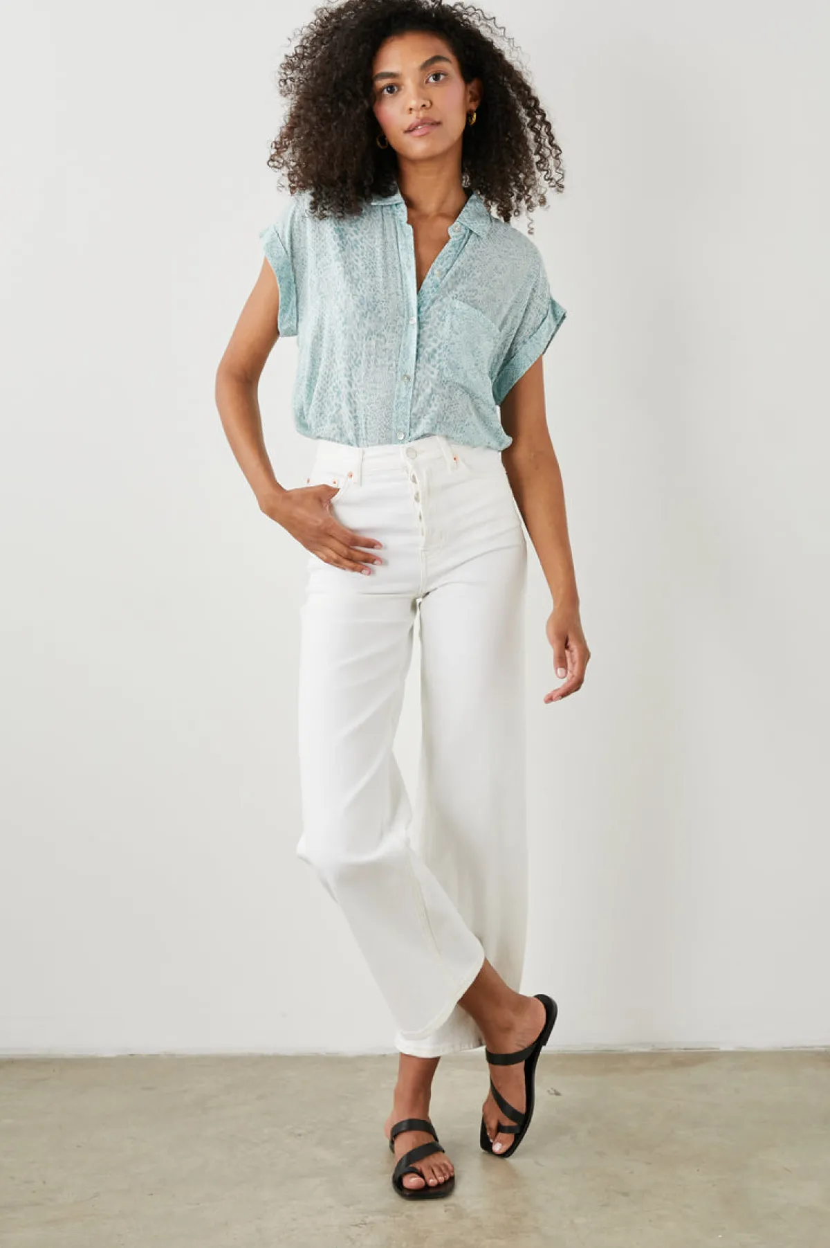 WHITNEY SHIRT - MINT BOA|Rails Sale
