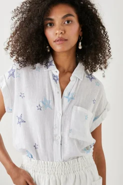 WHITNEY SHIRT - NAVY STITCHED STARS|Rails Flash Sale