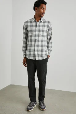 WYATT SHIRT - ANTHROCITE SKY MELANGE|Rails Shop