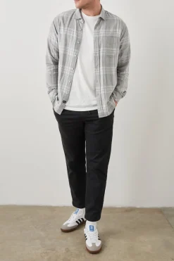 WYATT SHIRT - CASTLE GREY HEATHER|Rails Discount