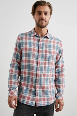 WYATT SHIRT - INDIGO MELANGE ROSE|Rails Discount
