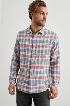 WYATT SHIRT - INDIGO MELANGE ROSE|Rails Discount
