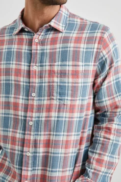 WYATT SHIRT - INDIGO MELANGE ROSE|Rails Discount