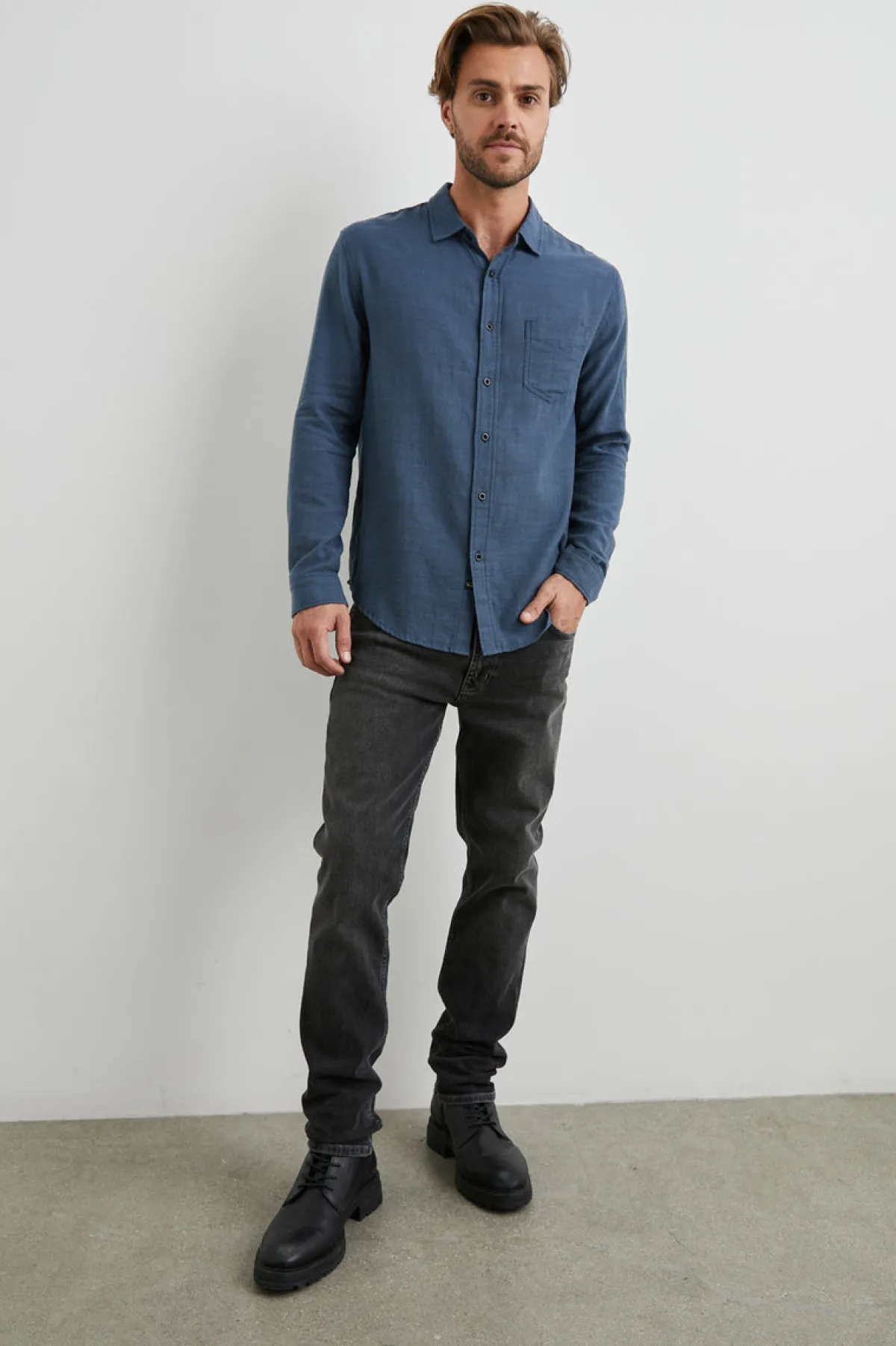 WYATT SHIRT - SEA BLUE|Rails Sale