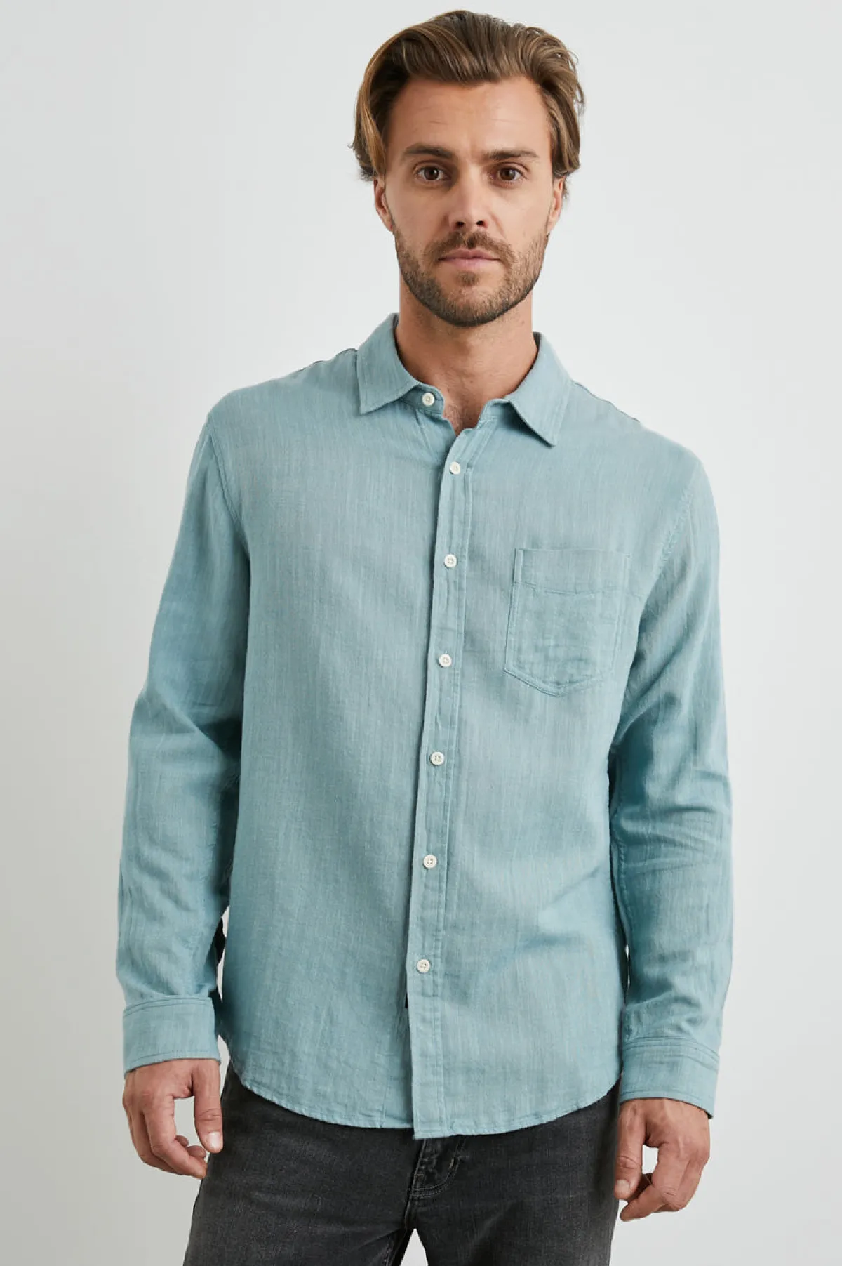 WYATT SHIRT - SEA GREEN|Rails Outlet