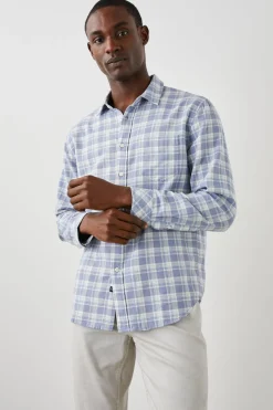 WYATT SHIRT - SEAGLASS WHITE TOPAZ|Rails Cheap