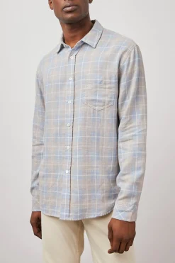 WYATT SHIRT - SHORELINE PEACH TIDE|Rails New