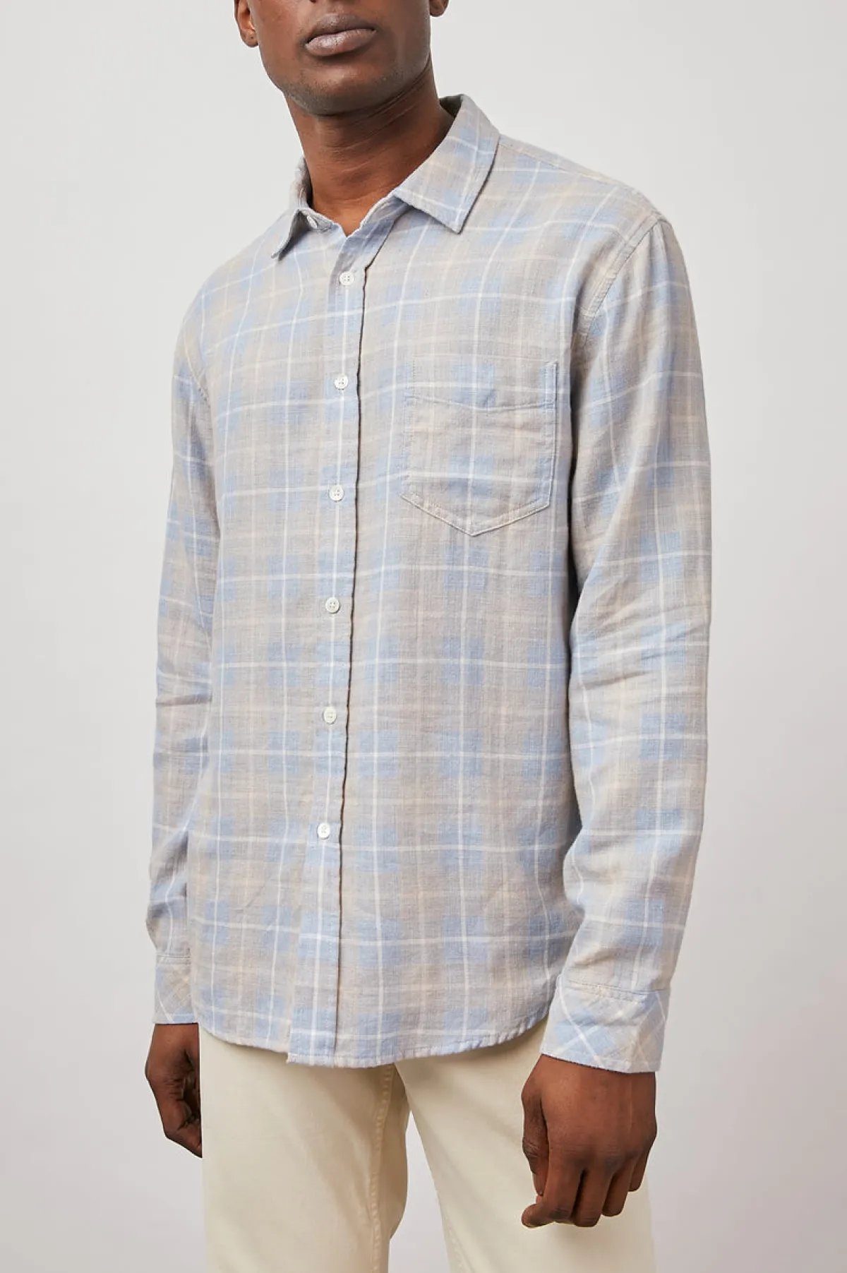 WYATT SHIRT - SHORELINE PEACH TIDE|Rails New