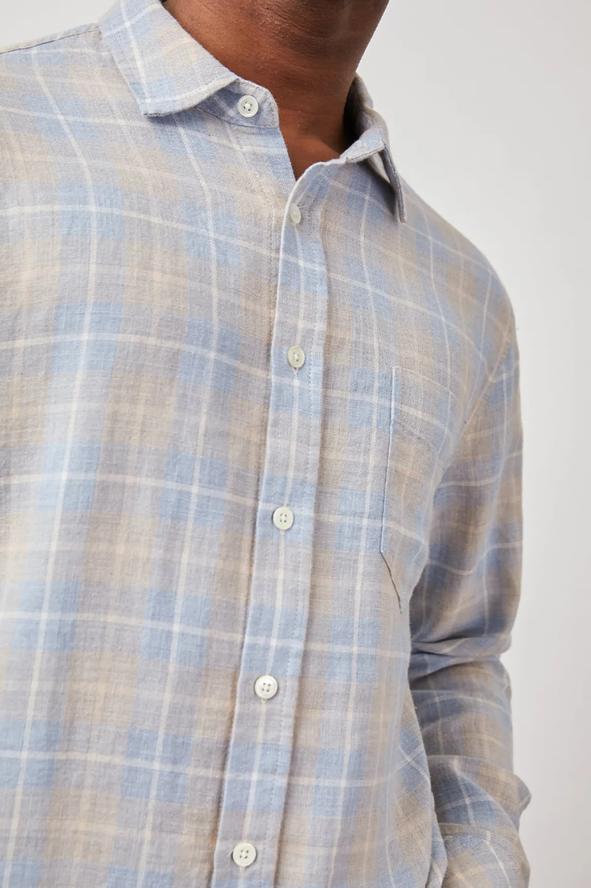 WYATT SHIRT - SHORELINE PEACH TIDE|Rails New