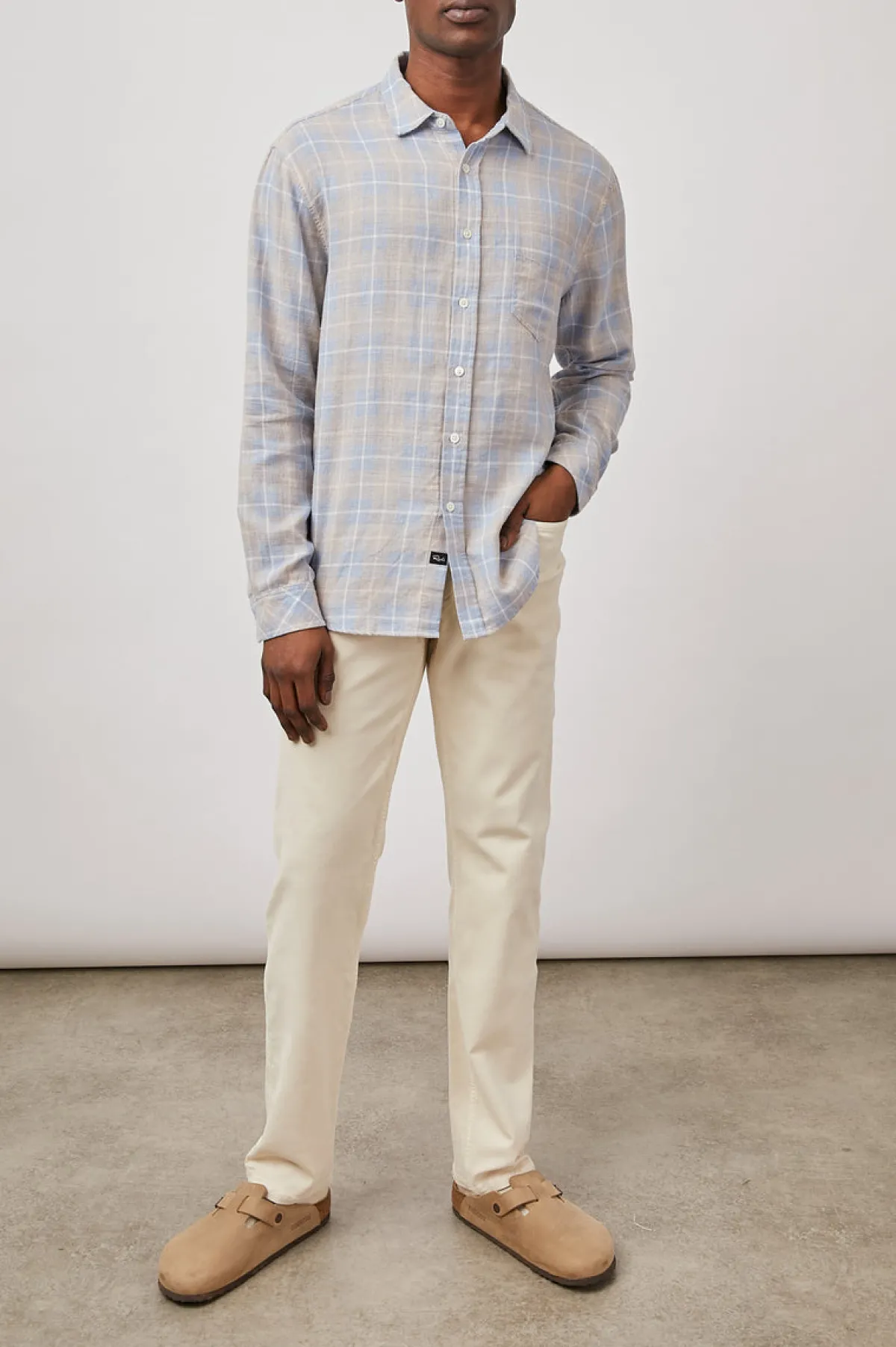 WYATT SHIRT - SHORELINE PEACH TIDE|Rails New