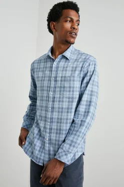 WYATT SHIRT - SKY DENIM HEATHER|Rails Online