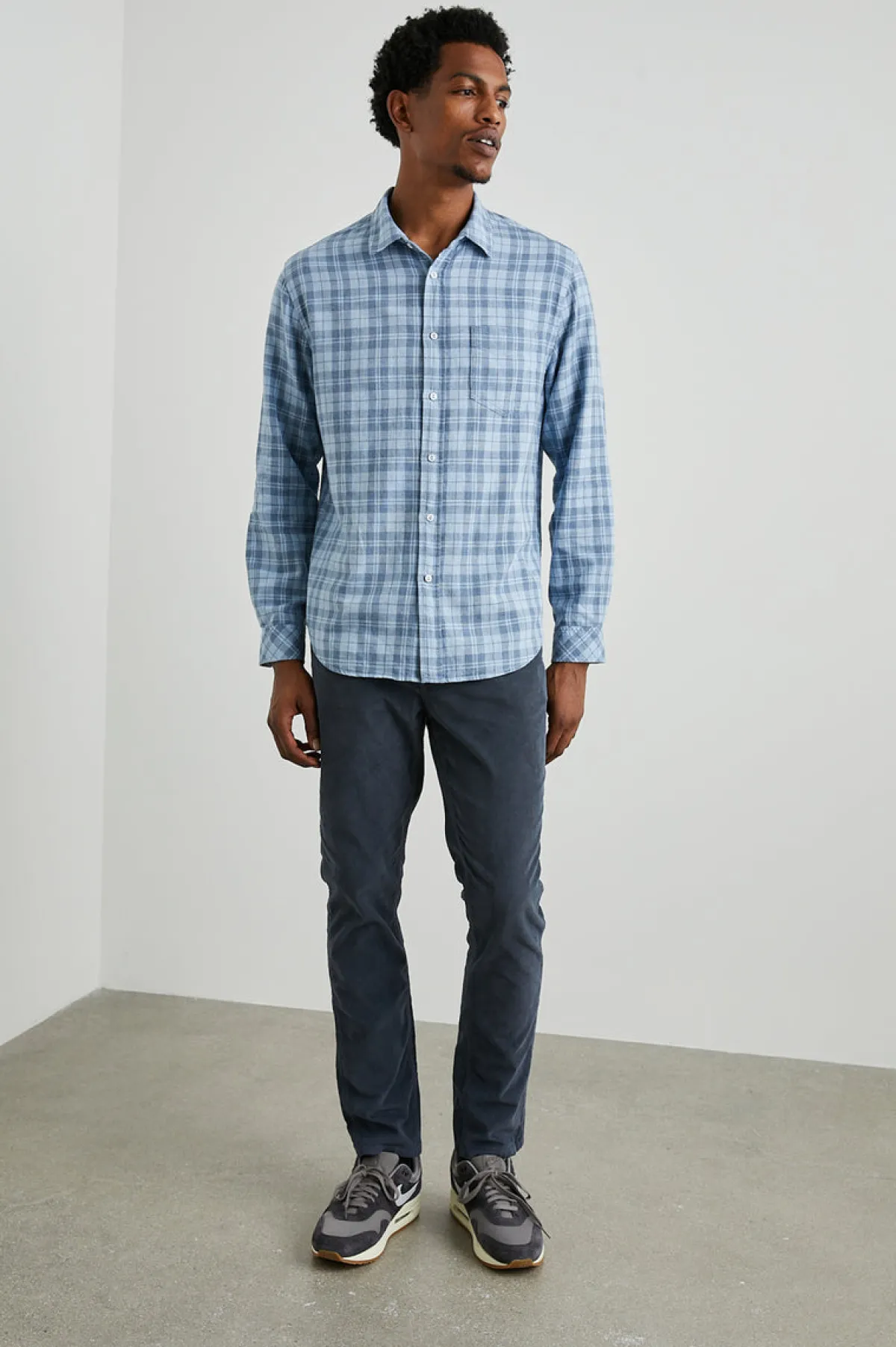 WYATT SHIRT - SKY DENIM HEATHER|Rails Online