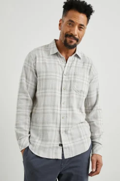WYATT SHIRT - TAPIR AGAVE MELANGE|Rails Clearance