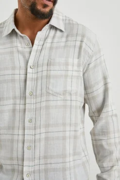 WYATT SHIRT - TAPIR AGAVE MELANGE|Rails Clearance