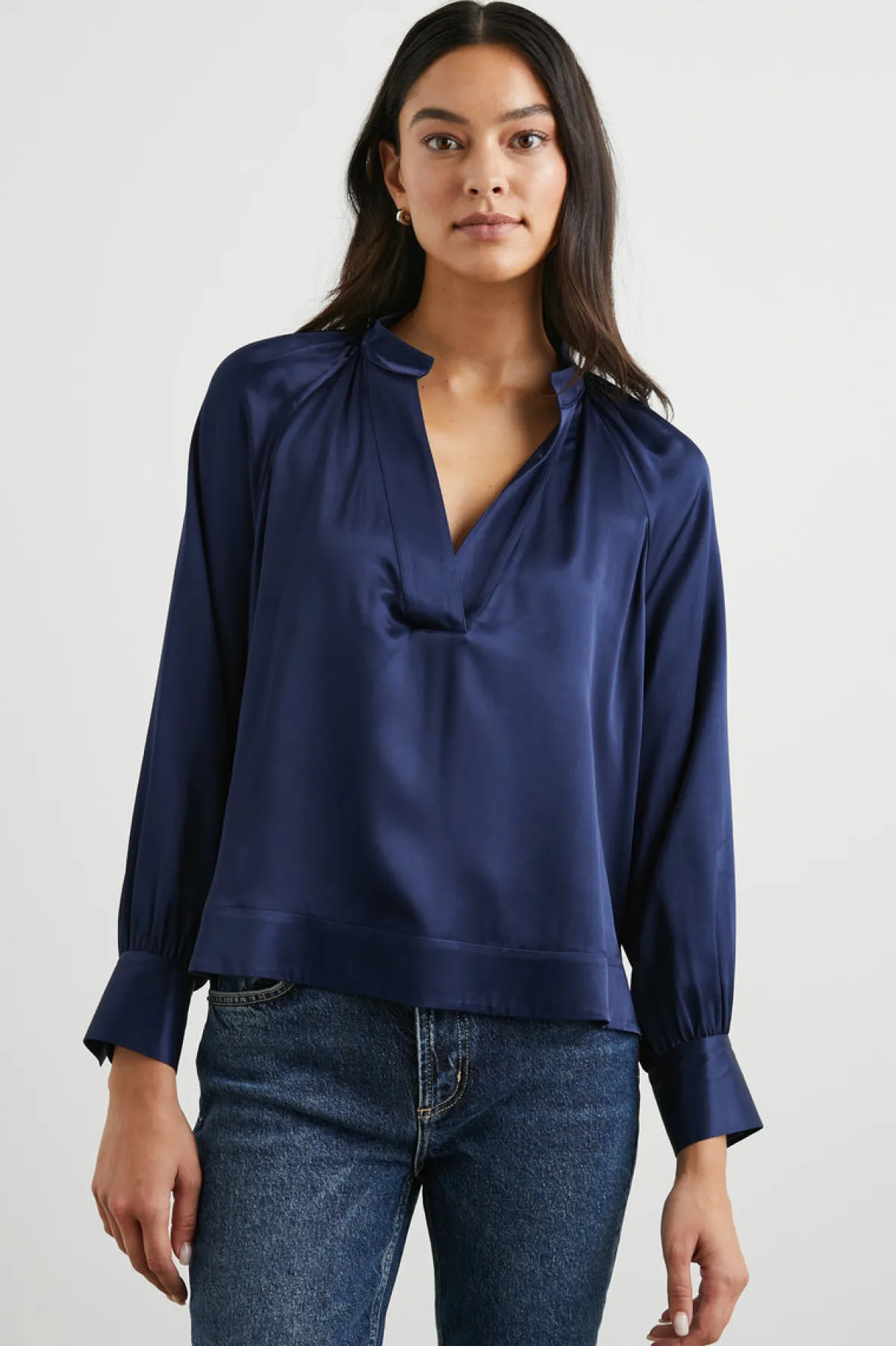 WYNNA TOP - NAVY|Rails Online