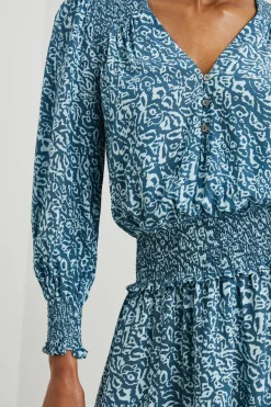 ZANA DRESS - BLUE HAVANA|Rails Shop