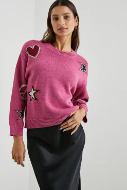 ZOEY SWEATER - PINK MULTI|Rails Cheap